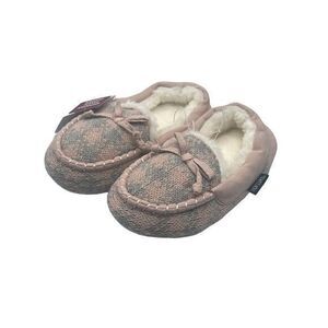 MUK LUKS Memory Foam Kids Slippers Size Medium (12-13)